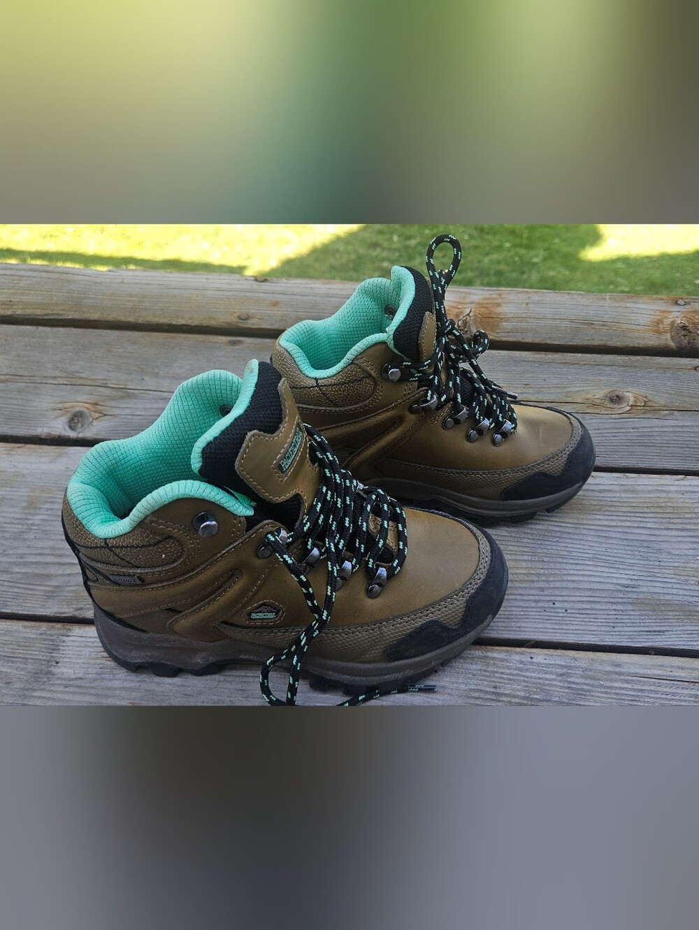 Rainier Kids Hiking Boots Kids Shoe Size 13, Color: Beige/Khaki